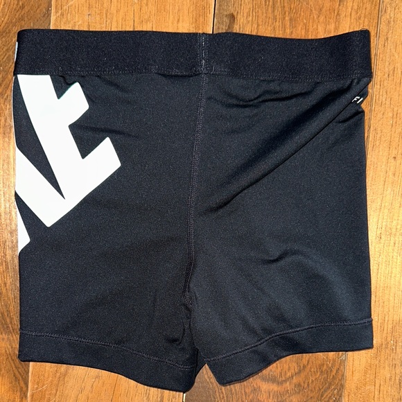 Nike Pro Women's Black and White Athletic Shorts - Picture 4 of 6